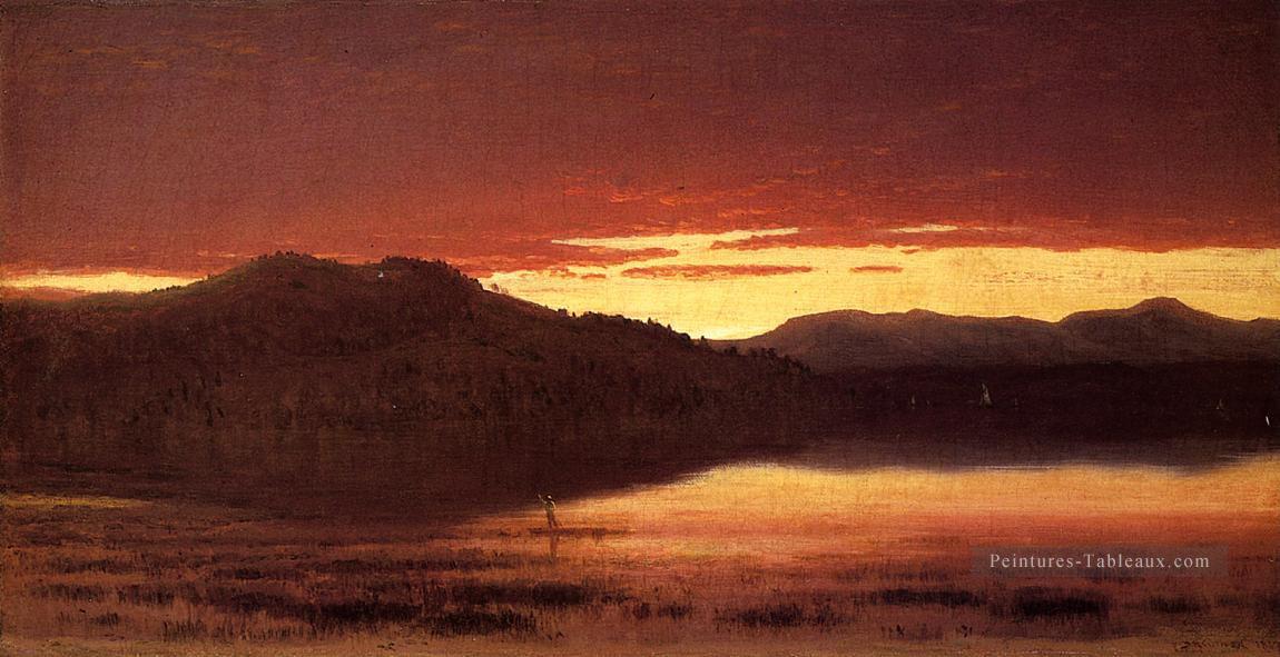Crépuscule 1867 paysage Sanford Robinson Gifford Beach Peintures à l'huile